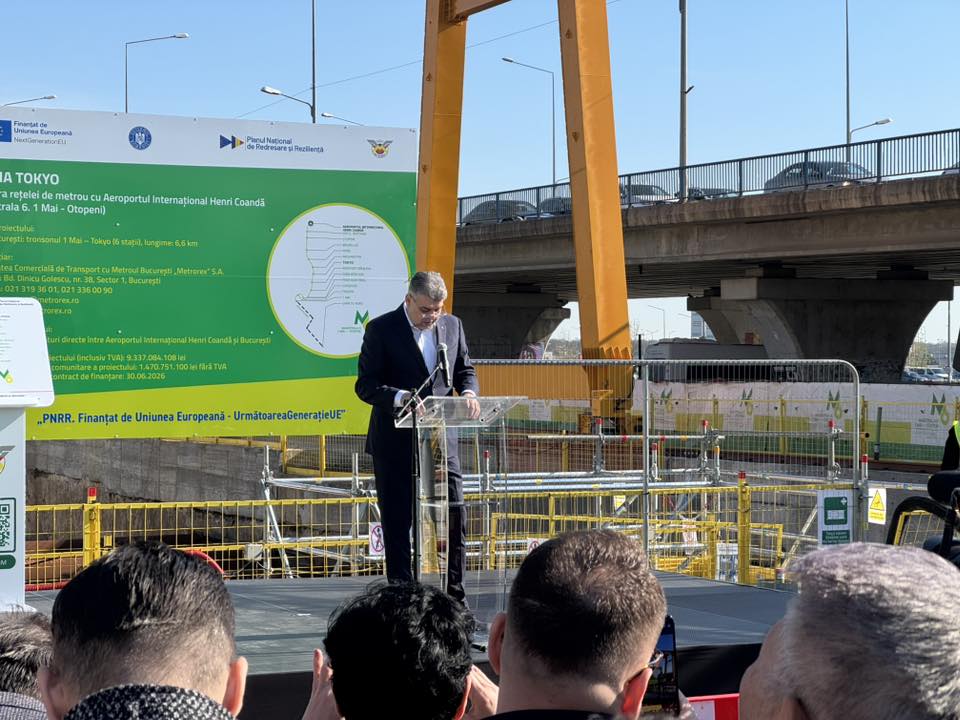 Capitala își croiește metrou spre Otopeni: prima ‘cârtiță’ sapă deja tunelul spre aeroport