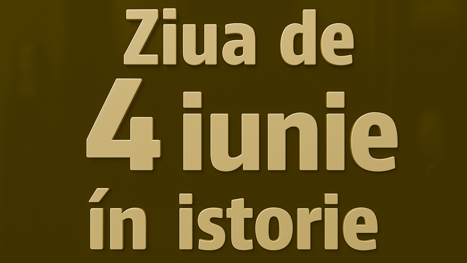 Ziua de 4 iunie în istorie