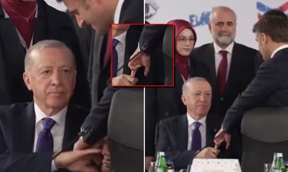 Un gest, o strategie: Erdogan îl prinde pe Macron în capcana simbolurilor de putere - Video