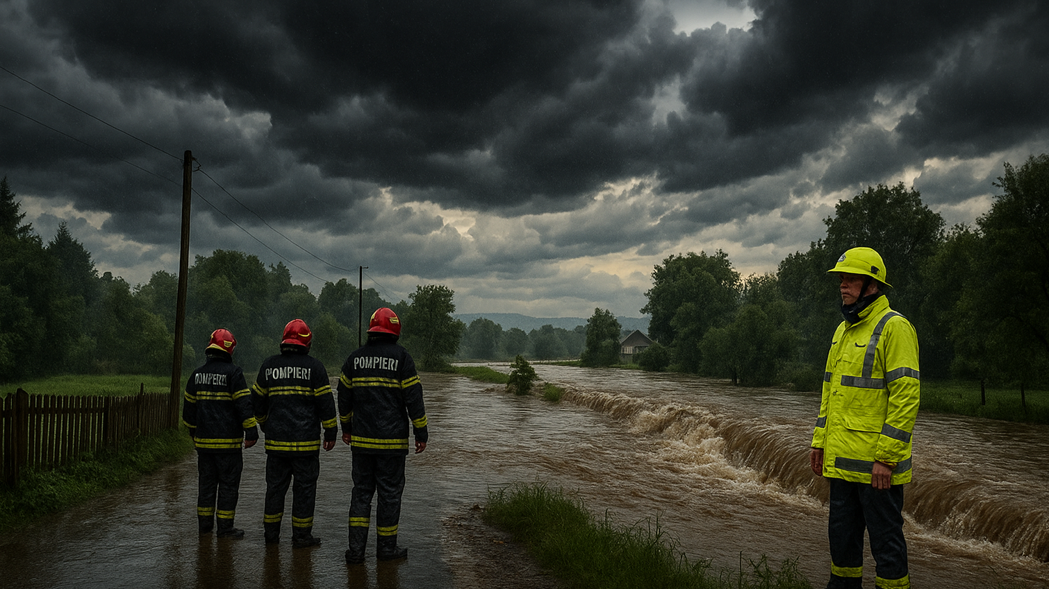 Comitet pentru Situații de Urgență convocat de ministrul Mediului: Cod portocaliu de ploi și risc major de inundații în Estul țării