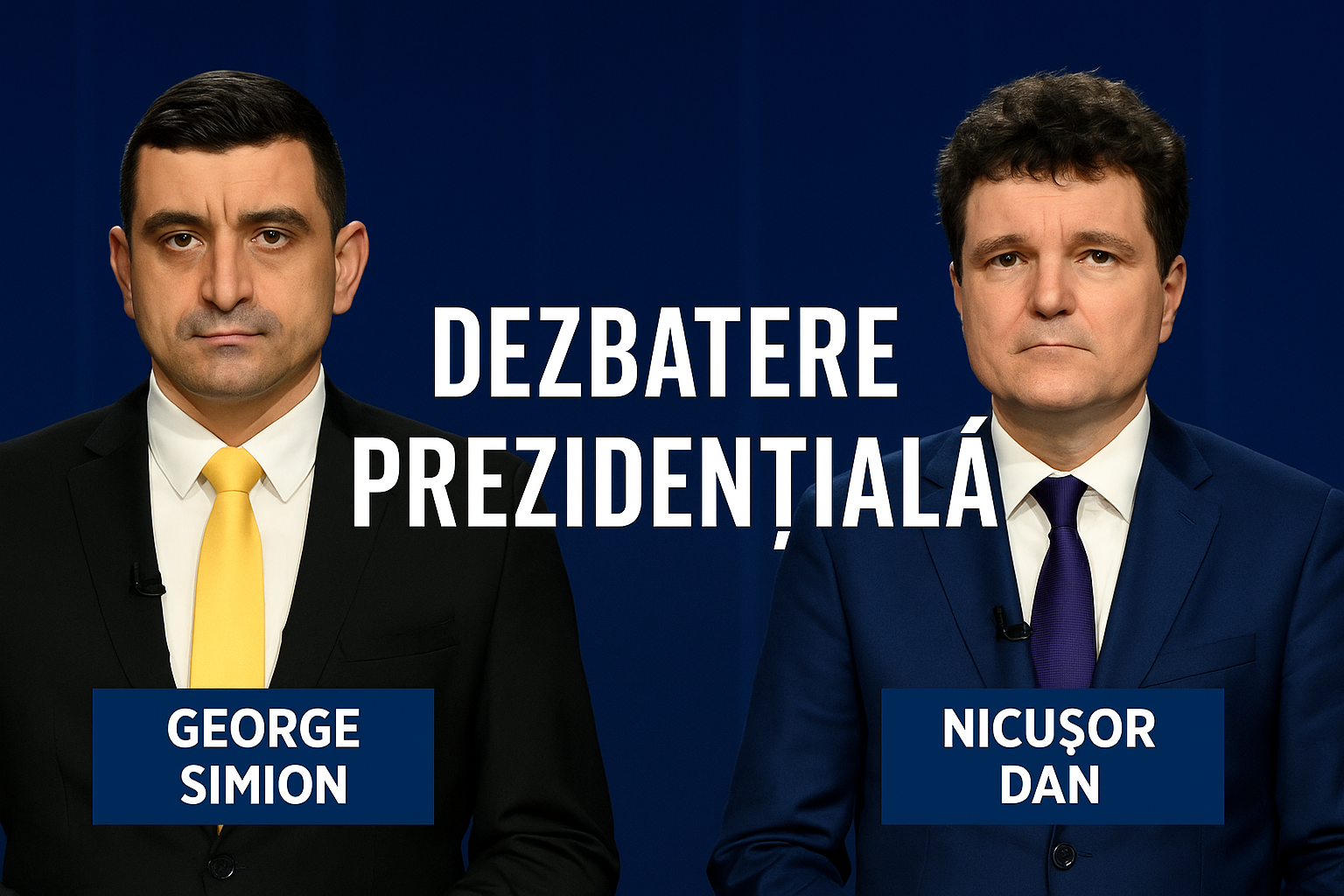 Dezbatere prezidențială: George Simion și Nicușor Dan, față în față la Euronews România- Video
