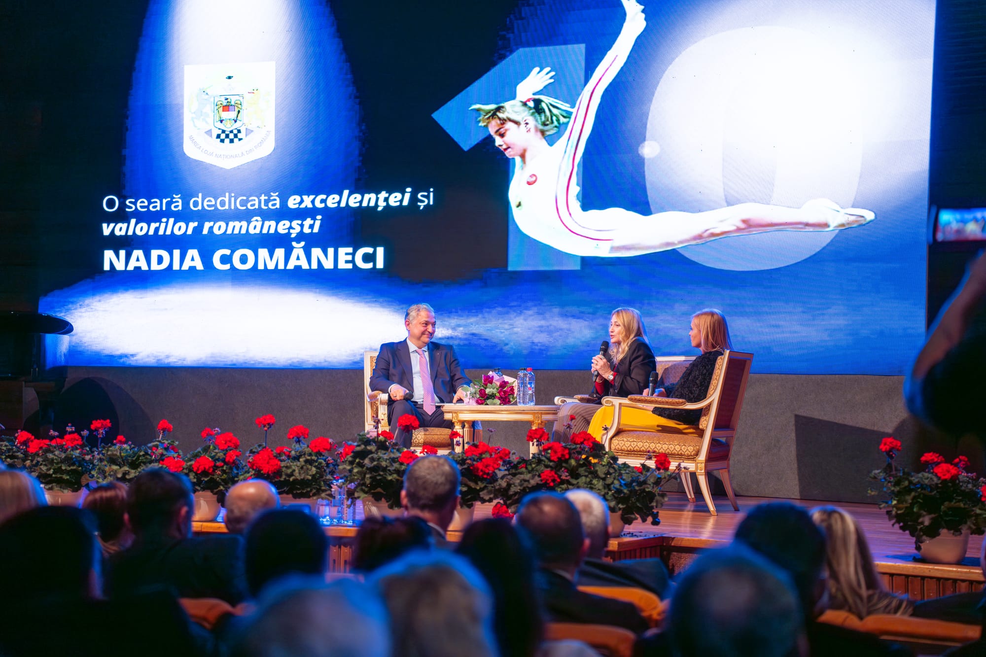 „Anul Nadia Comăneci”: Seară de gală sub auspiciile Marii Loji Naționale din România. Onoruri de grad înalt pentru „Zeița de la Montreal”