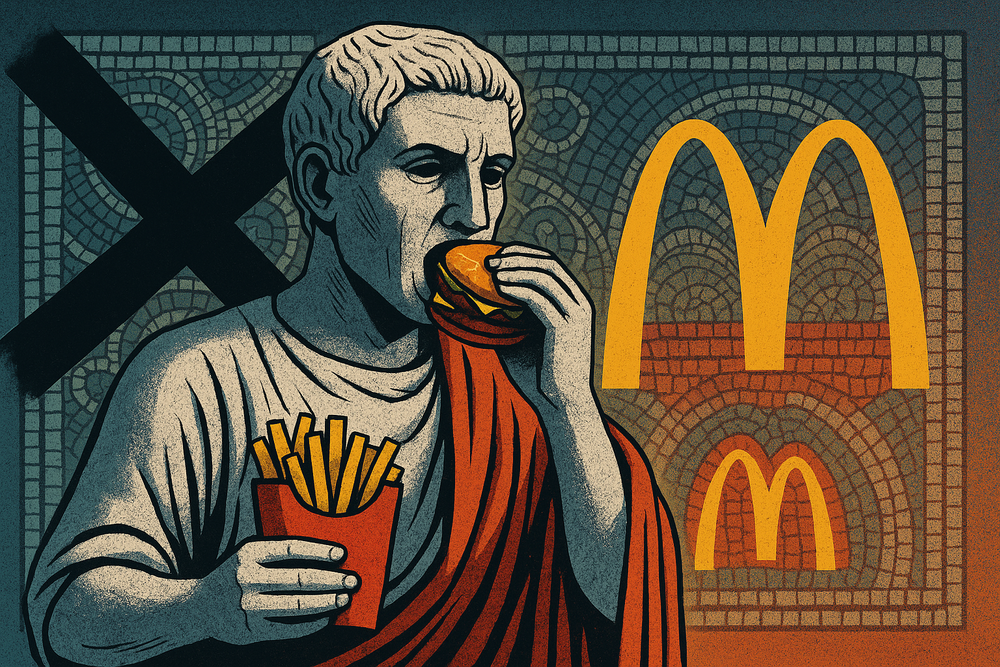 Fast food pe ruinele Romei? McDonald’s aprinde spiritele în Galleria Sordi imagine postare