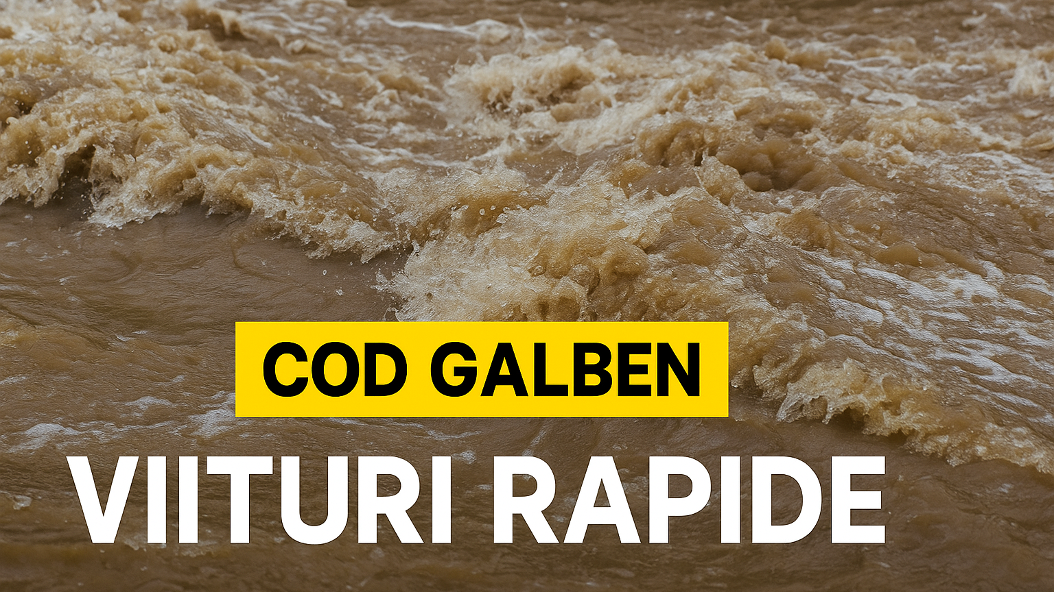 Cod galben pe râurile din nordul țării – Hidrologii avertizează asupra viiturilor rapide imagine postare