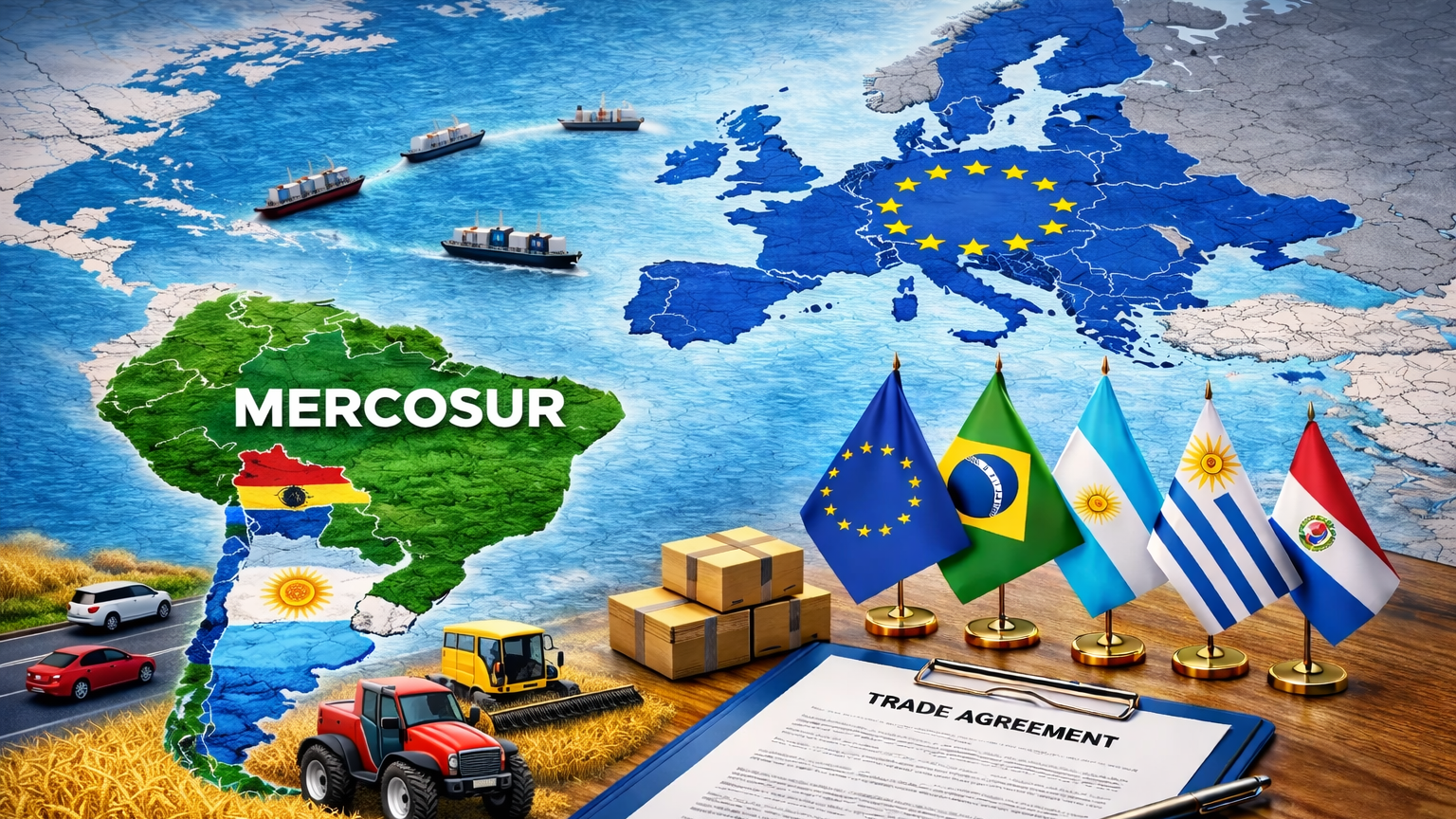 După 25 de ani ...Europa semnează cu America Latină: acordul Mercosur redesenează comerțul global și echilibrul politic imagine postare