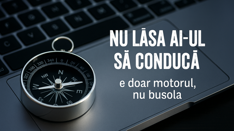 Nu lăsa AI-ul să conducă: e doar motorul, nu busola imagine postare