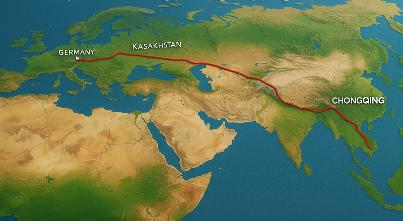 China construiește un „canal de Suez terestru”: un super‐coridor feroviar între Europa și Asia imagine postare